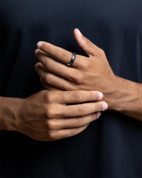 6 mm Titan- und Carbonring - Astrum Silver